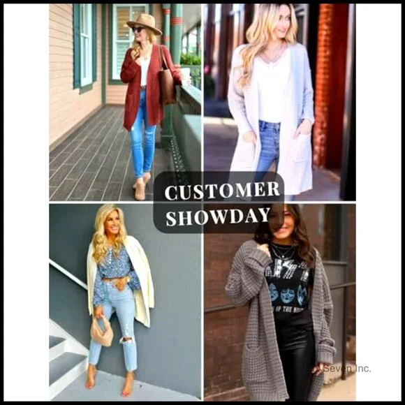 Oversized Chunky Knit Cardigan Batwing Sleeves Open Front Cozy Sweater - Picture 4 of 7